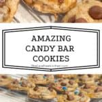 how to make Candy Bar Cookies, leftover halloween candy cookies recipe