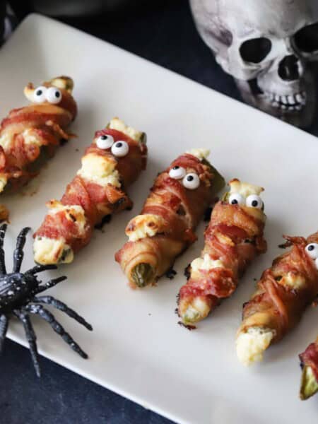 Jalapeno Popper Mummy for halloween party food