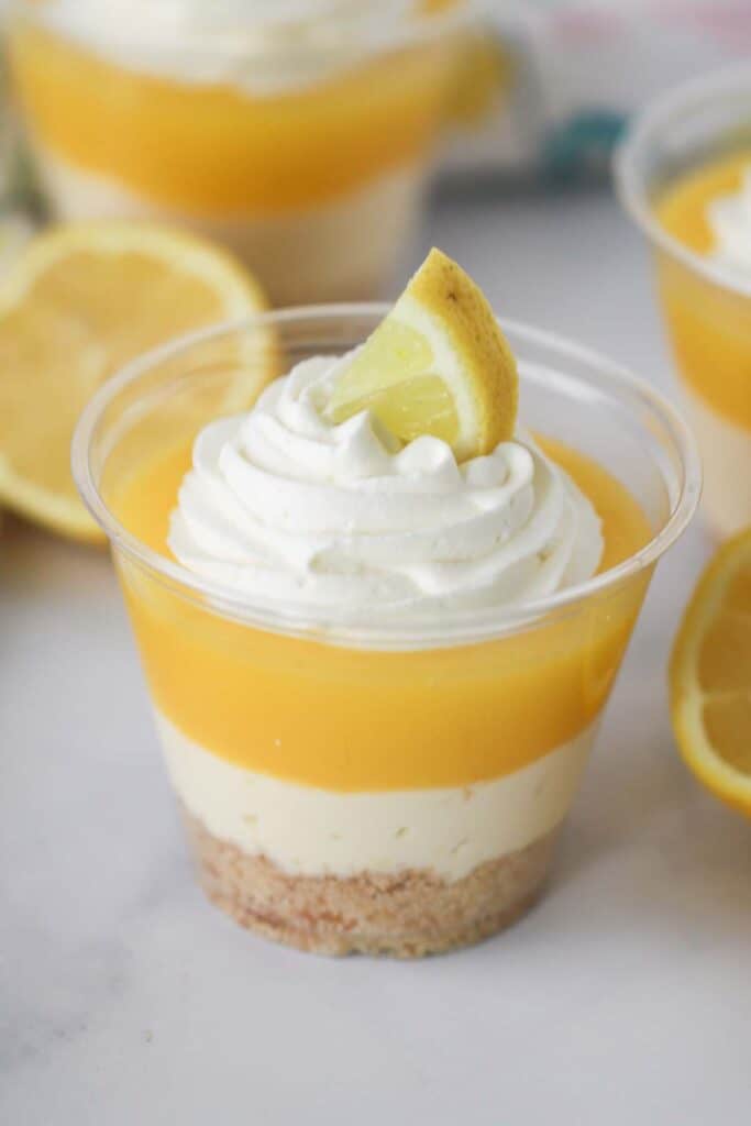 lemon parfait, a creamy lemonade parfait, lemon curd desserts.