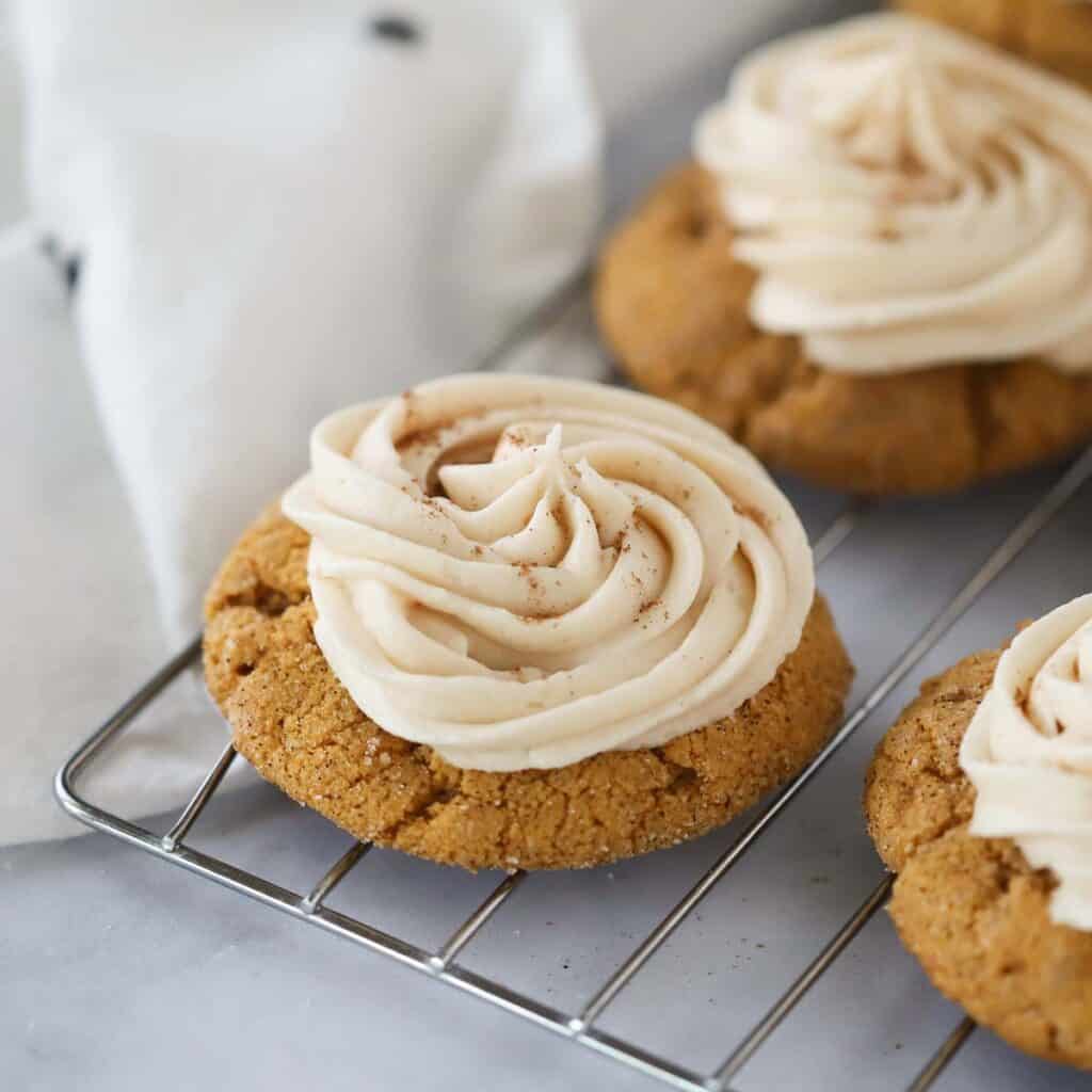pumpkin cookies with cream cheese frosting recipe