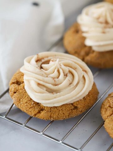 pumpkin cookies with cream cheese frosting recipe
