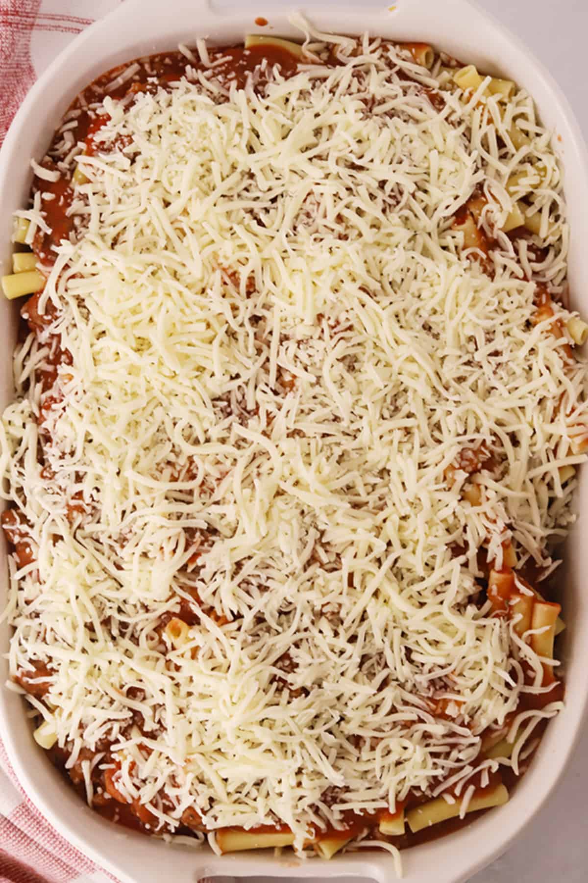 Baked Ziti Recipe With Beef - The Carefree Kitchen