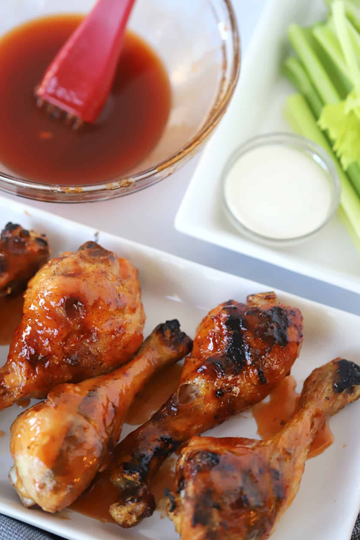 Buffalo Chicken Drumsticks - The Carefree Kitchen