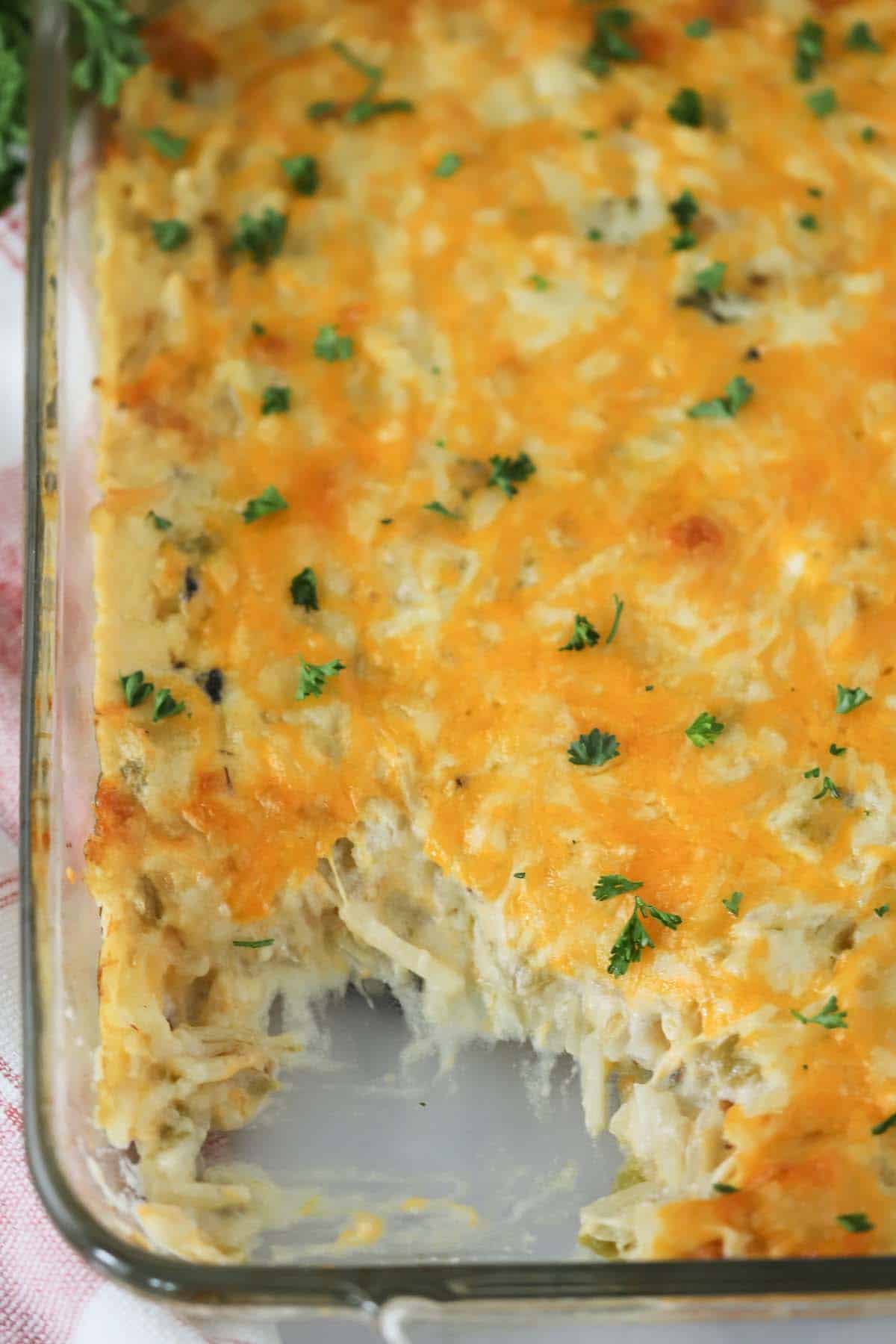 Spicy Cheesy Potatoes Casserole The Carefree Kitchen