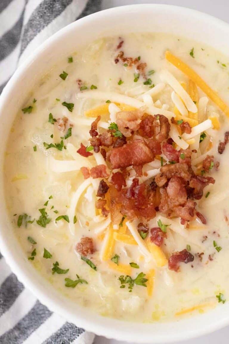 Easy Loaded Baked Potato Soup - The Carefree Kitchen