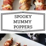 spooky mummy Poppers, easy halloween appetizers