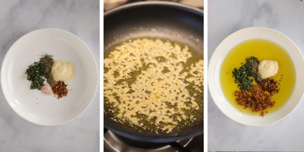 how to make bread dipping oil, olive oil dip for bread.
