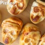 how to make pizza skulls, skeleton pizza pockets recipe.