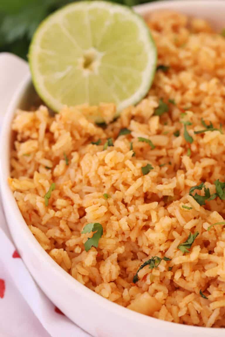 Spanish Rice Recipe with Salsa- The Carefree Kitchen