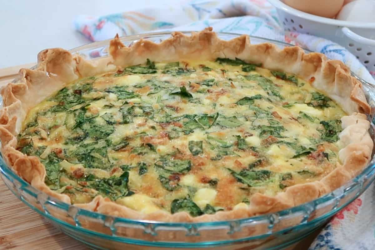 Spinach Feta Quiche Recipe The Carefree Kitchen   Spinach And Feta Quiche A 