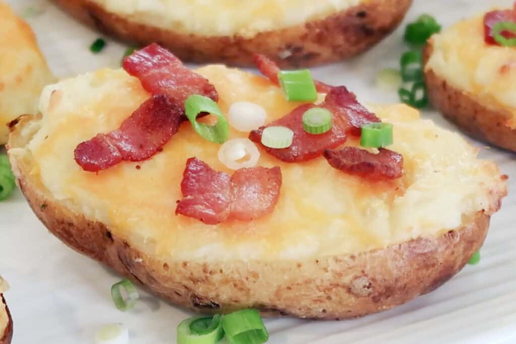 how long to cook three cheese baked potato twice, an easy side dish.