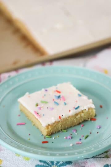 White Texas Sheet Cake - The Carefree Kitchen