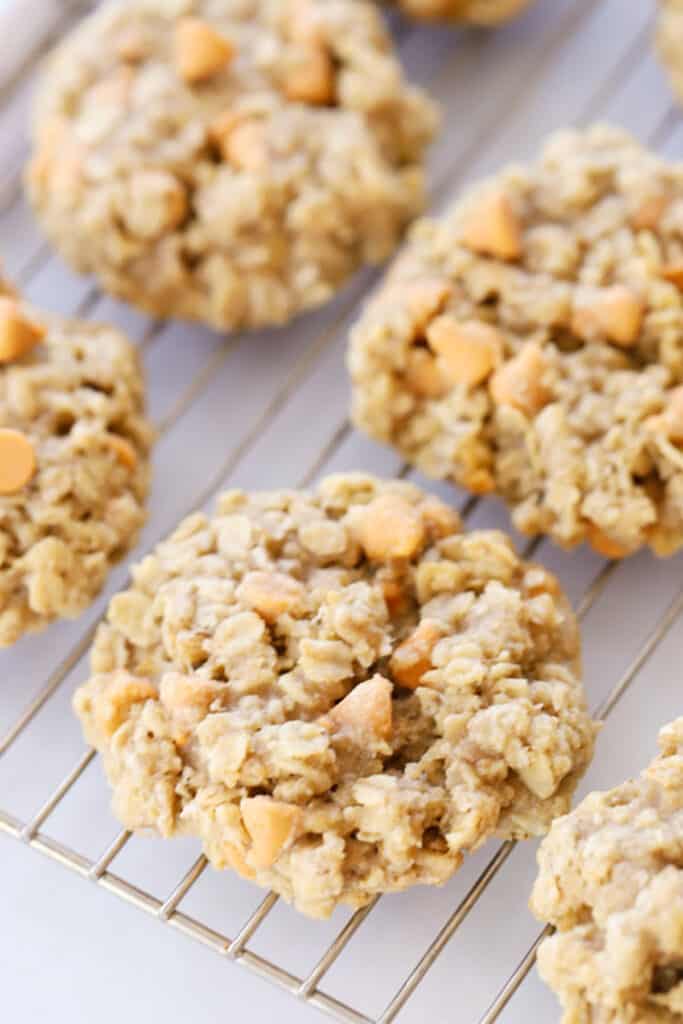 how to make soft and chewy Butterscotch Oatmeal Cookies recipe, one of the best oatmeal cookies recipes.