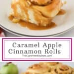 how to make Caramel Apple Cinnamon Rolls, Apple sweet rolls recipe.