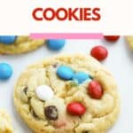 How to make fun Cookies and Cream M&M Cookies
