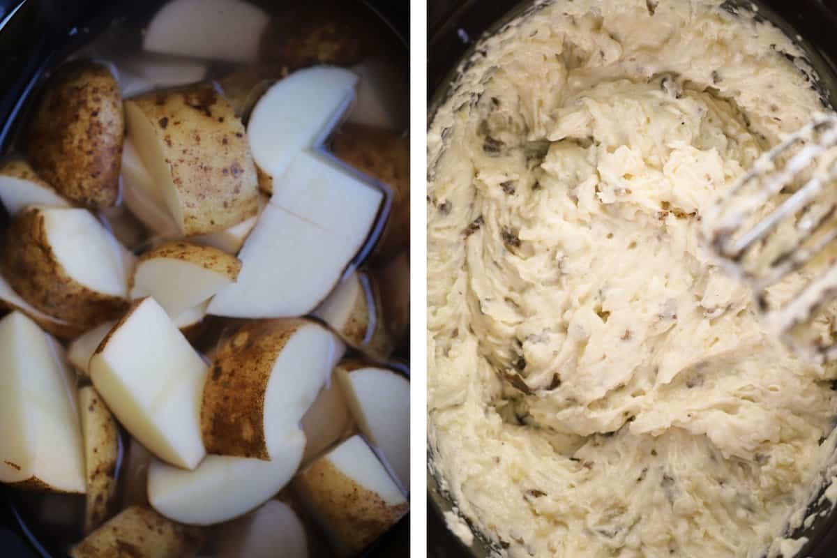 Slow Cooker Mashed Potatoes Recipe - The Carefree Kitchen