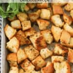 how to make homemade crouton recipe. Easy croutons.