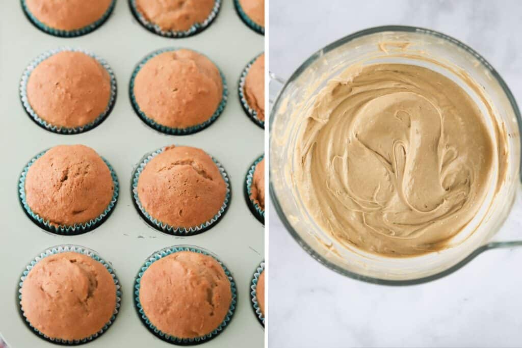 How to make root beer cupcakes and root beer float buttercream.