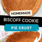 how to make no bake biscoff cookie pie crust recipe