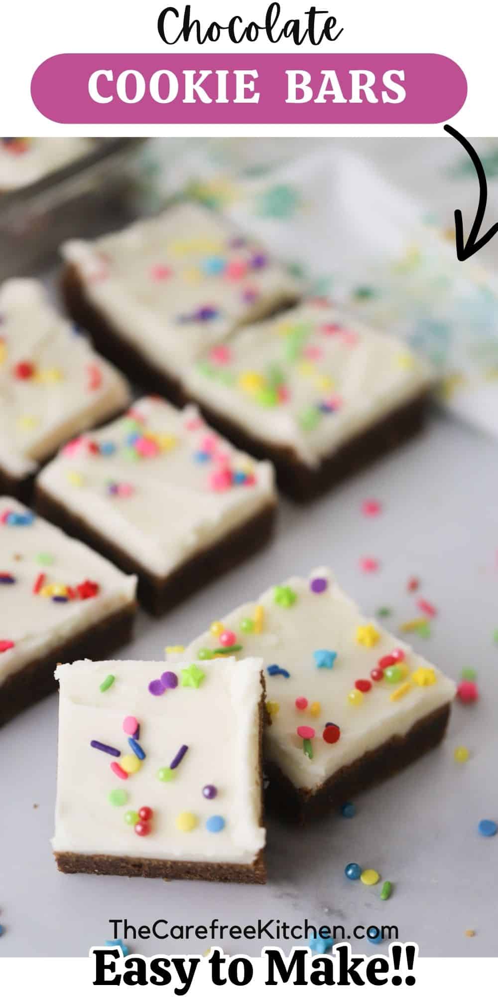 Chocolate Cookie Bar Recipe The Carefree Kitchen