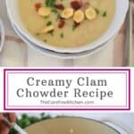how to make homemade clam chowder recipe.
