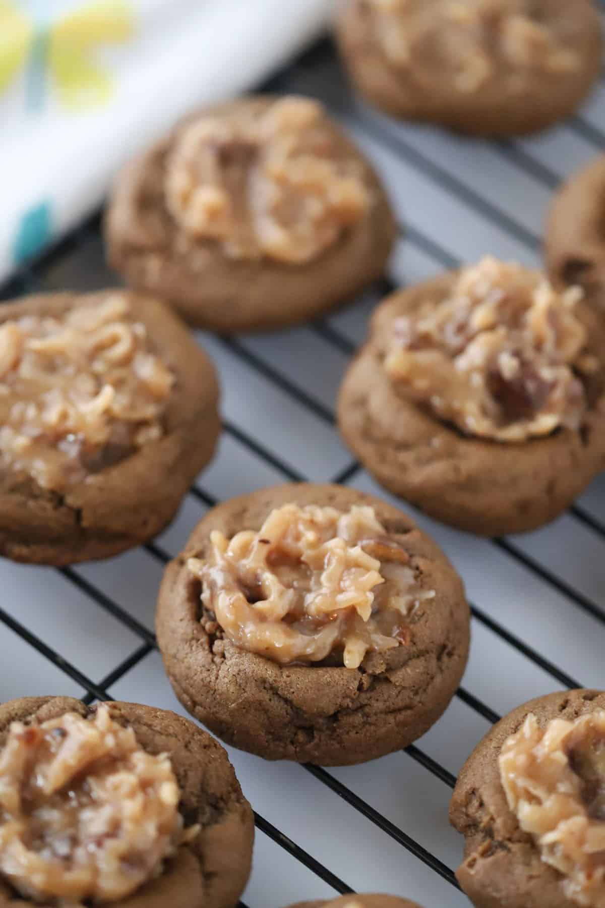 German Chocolate Cookies Recipe The Carefree Kitchen