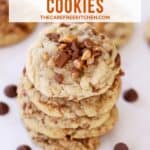 How to make some yummy Heath Toffee Cookies at home.