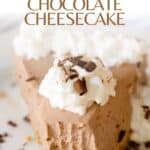 How to make the best no bake chocolate cheesecake at home for a delicious treat