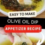 Olive Oil Dip For Bread recipe with caramelized garlic