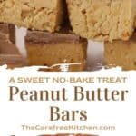 How to make the best no-bake Peanut Butter Bars dessert