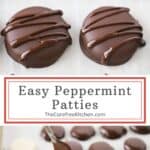 how to make homemade peppermint patties recipe, homemade candy recipe.