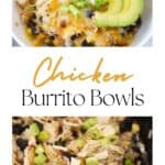 How to make the easiest slow cooker chicken burrito bowls for dinner