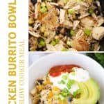 How to make the best chicken burrito bowls in a crockpot for dinner