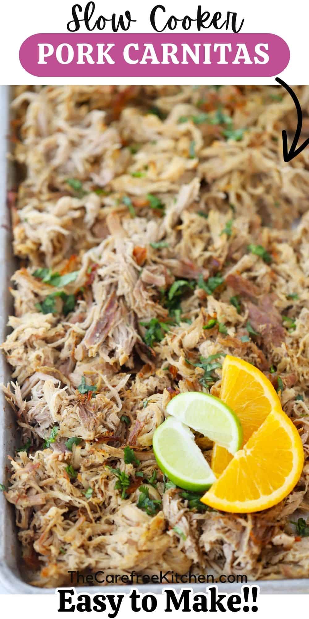 Slow Cooker Pork Carnitas Recipe The Carefree Kitchen