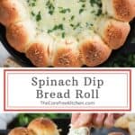 best appetizer Spinach Dip Bread Roll recipe