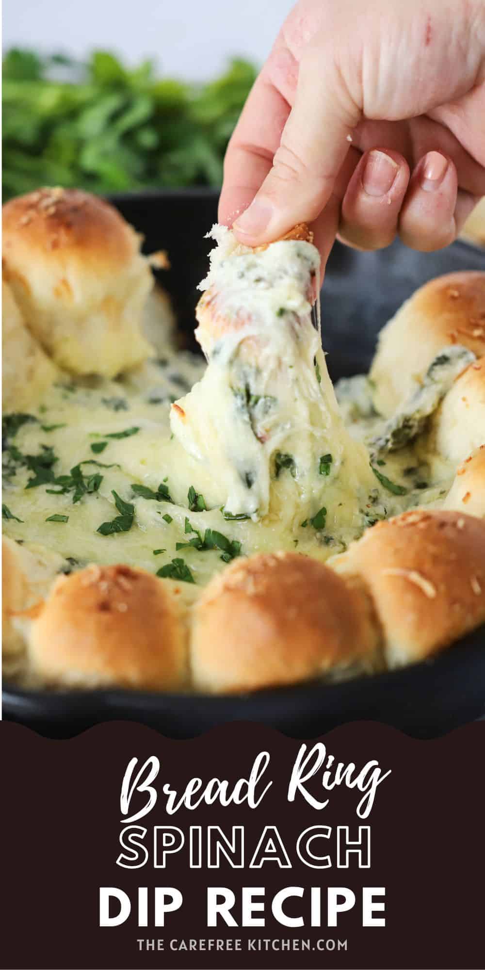 Spinach Dip Bread Ring The Carefree Kitchen