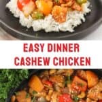 how to make homemade cashew chicken recipe, easy skillet cashew chicken recipe.
