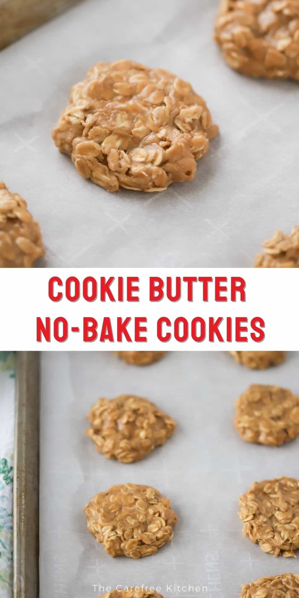 No Bake Cookie Butter Cookies Recipe - The Carefree Kitchen