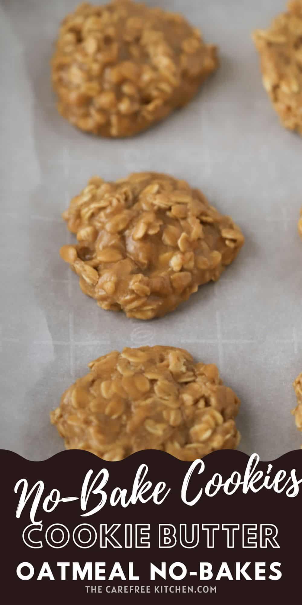 No Bake Cookie Butter Cookies Recipe - The Carefree Kitchen