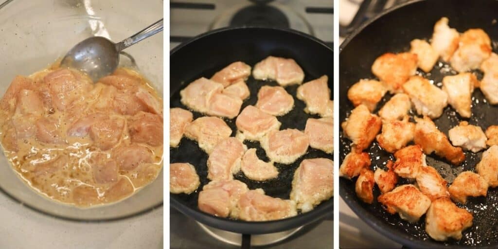 How to make crispy chicken for Chinese orange chicken.