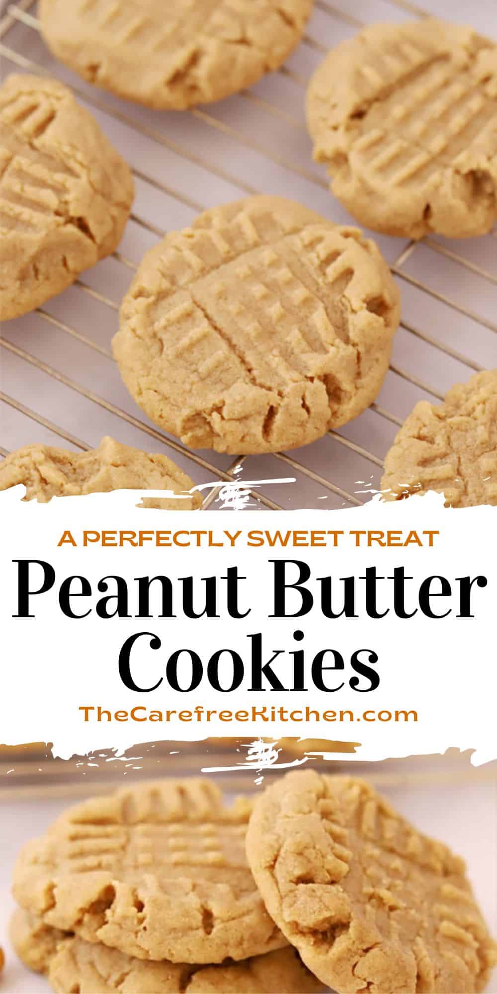 Chewy Peanut Butter Cookie Recipe - The Carefree Kitchen