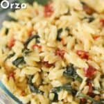 how to make tuscan orzo pasta, easy side dish recipe.