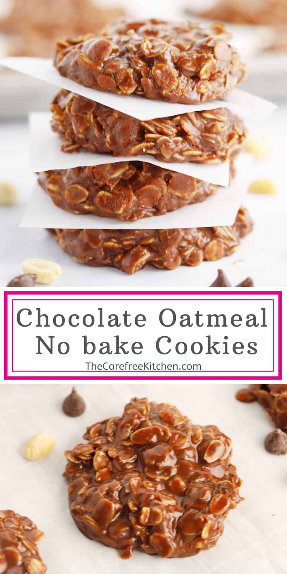 No Bake Chocolate Cookies - The Carefree Kitchen