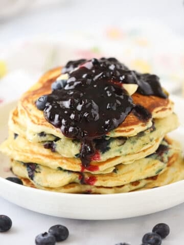 How to make blueberry pancakes, lemon blueberry pancake recipe. breakfast recipe