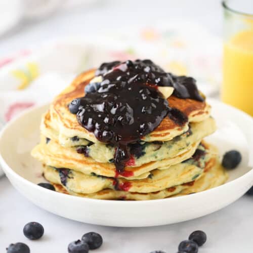How to make blueberry pancakes, lemon blueberry pancake recipe. breakfast recipe