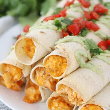 Buffalo chicken taquitoes.