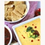 How to make the easiest Cheddar Queso Dip for a party appetizer