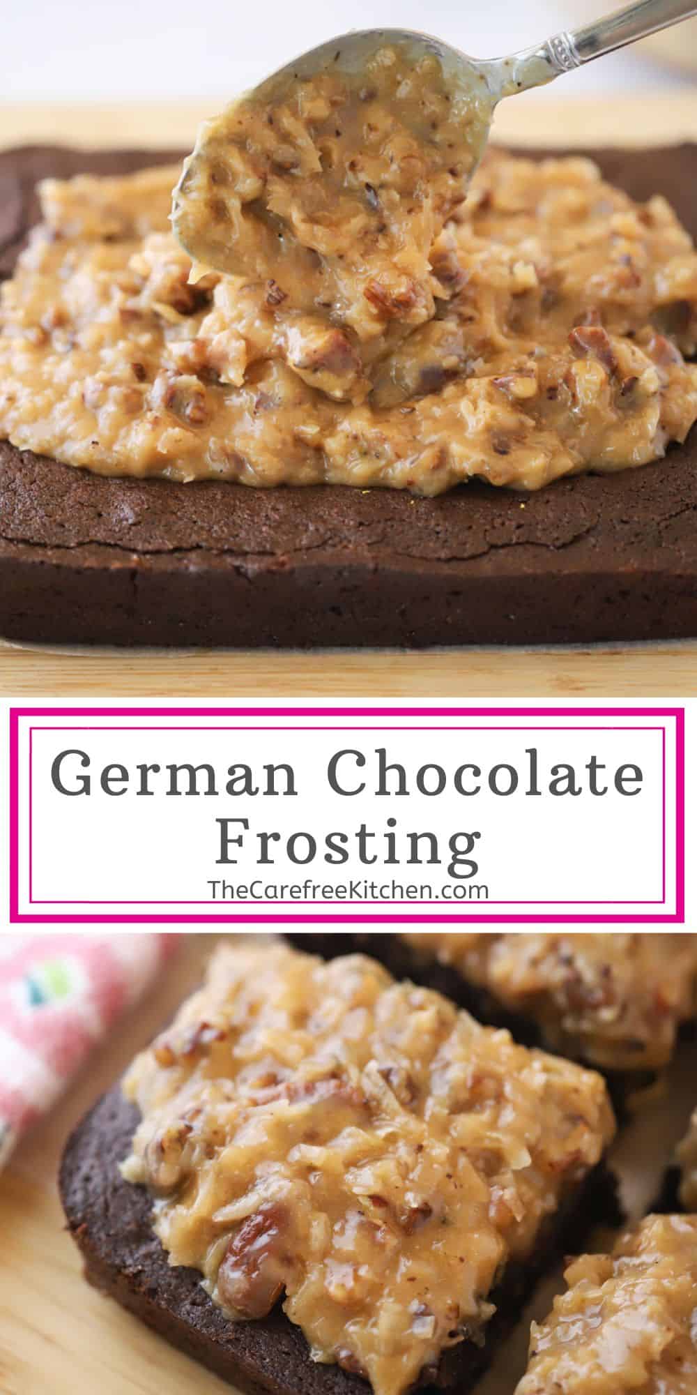 German Chocolate Frosting - The Carefree Kitchen