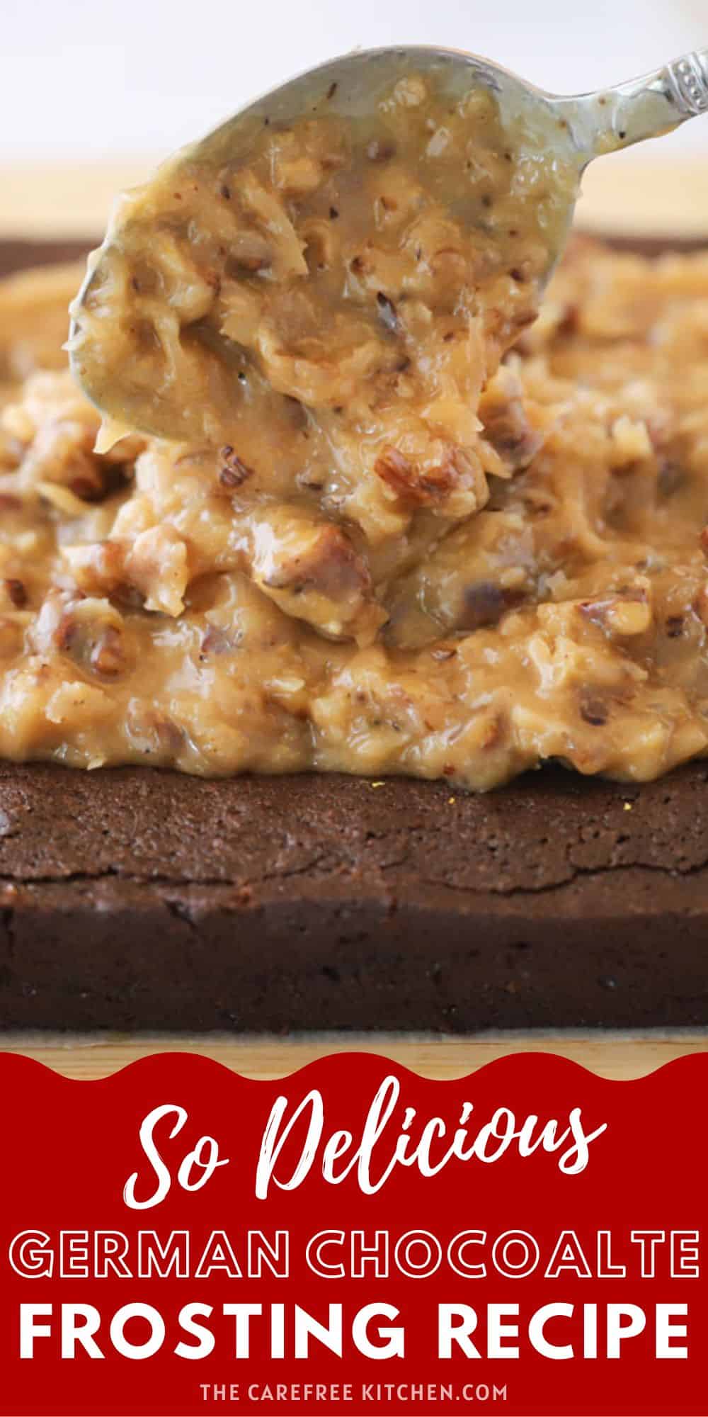 German Chocolate Frosting - The Carefree Kitchen