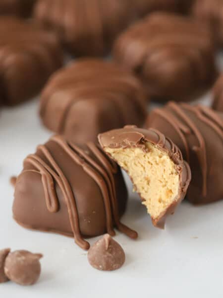 Homemade peanut butter cups for halloween